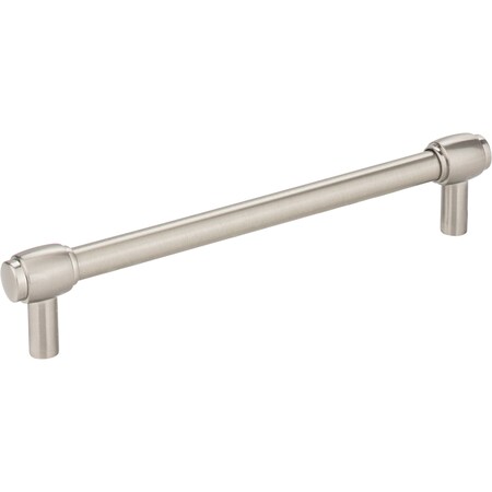 Jeffrey Alexander 160 mm Center-to-Center Satin Nickel Hayworth Cabinet Bar Pull 885-160SN